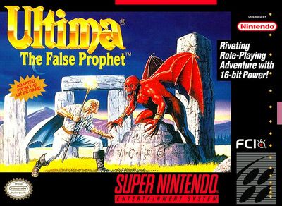 Pochette Ultima VI : The False Prophet version Super Nintendo