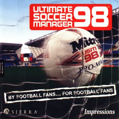 Pochette Ultimate Soccer Manager 98 version PC Windows