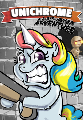 Pochette Unichrome : A 1-Bit Unicorn Adventure version PlayStation 5