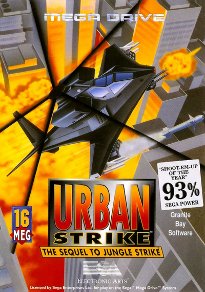 Pochette Urban Strike version Megadrive