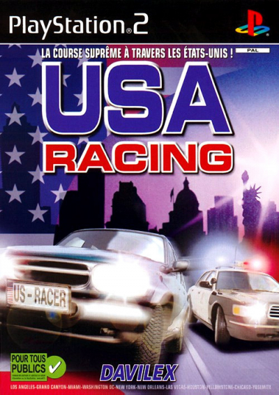 Pochette USA Racing version PlayStation 2