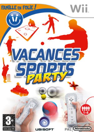 Pochette Vacances Sports Party version Wii