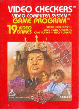 Pochette Video Checkers version Atari 2600