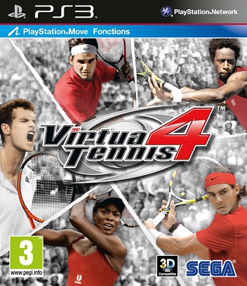 Pochette Virtua Tennis 4 version PlayStation 3