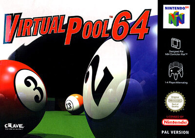 Pochette Virtual Pool 64 version Nintendo 64