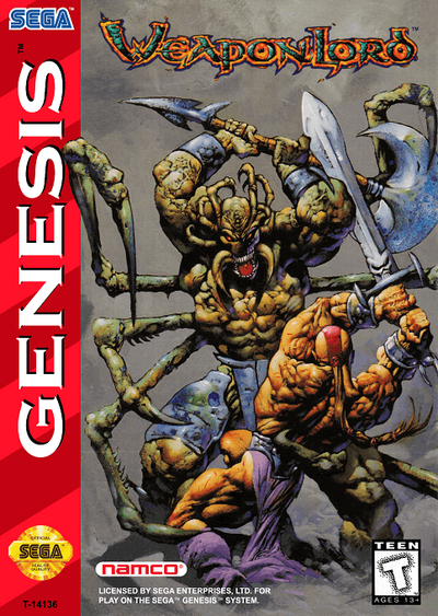 Pochette Weaponlord version Megadrive