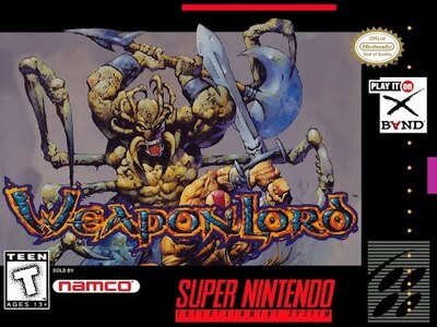 Pochette Weaponlord version Super Nintendo