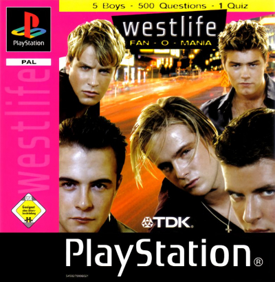 Pochette Westlife Fan-O-Mania version PlayStation