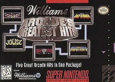 Pochette Williams Arcade's Greatest Hits version Super Nintendo