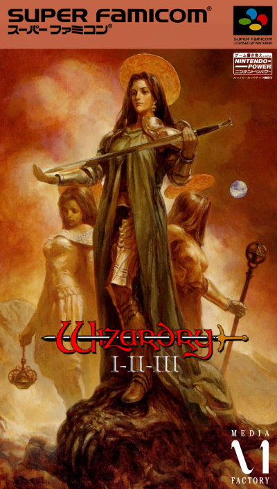 Pochette Wizardry I-II-III : The Story of Llylgamyn version Super Nintendo