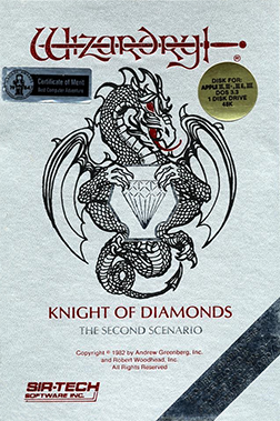 Pochette Wizardry II : The Knight of Diamonds version PC MS-DOS