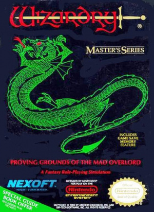 Pochette Wizardry : Proving Grounds of the Mad Overlord version NES