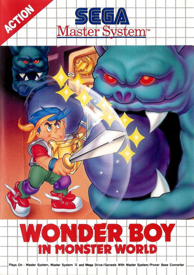 Pochette Wonder Boy in Monster World version Master System