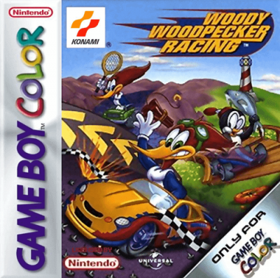 Pochette Woody Woodpecker Racing version GameBoy/Color