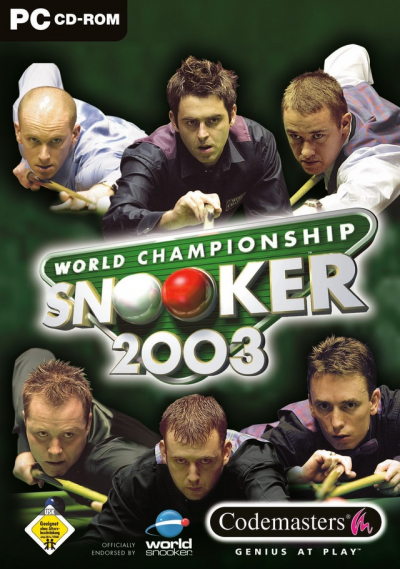 Pochette World Championship Snooker 2003 version PC Windows