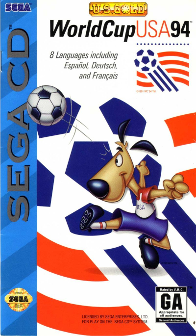 Pochette World Cup USA 94 version Mega-CD