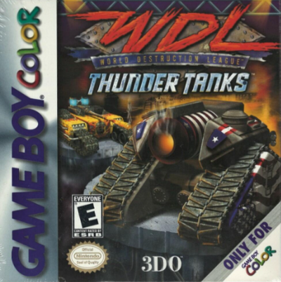 Pochette World Destruction League : Thunder Tanks version GameBoy/Color