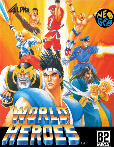 Pochette World Heroes version Neo Geo