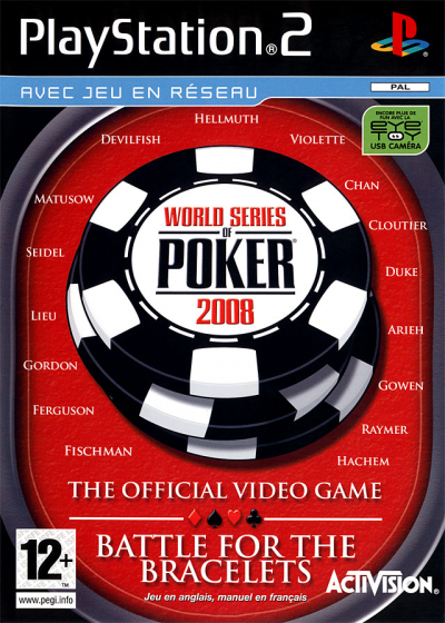 Pochette World Series of Poker 2008 version PlayStation 2