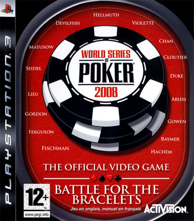 Pochette World Series of Poker 2008 version PlayStation 3