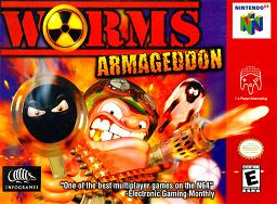 Pochette Worms Armageddon version Nintendo 64