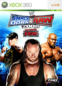 Pochette WWE SmackDown vs RAW 2008 version Xbox 360