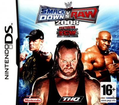 Pochette WWE SmackDown vs RAW 2008 version DS