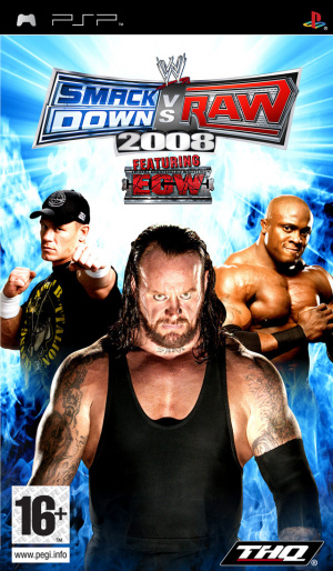 Pochette WWE SmackDown vs RAW 2008 version PSP