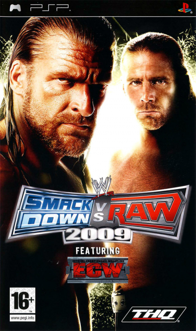 Pochette WWE SmackDown vs RAW 2009 version PSP