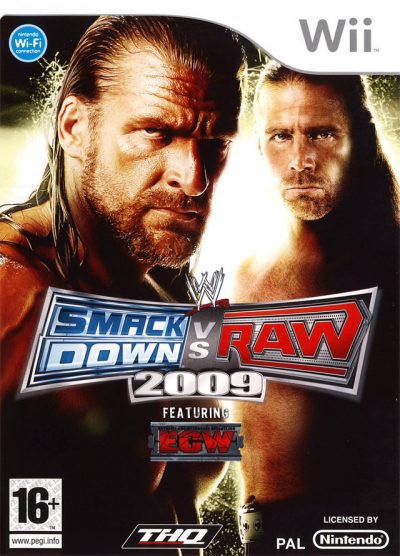 Pochette WWE SmackDown vs RAW 2009 version Wii