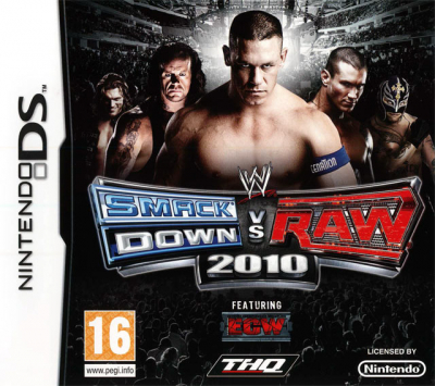 Pochette WWE SmackDown vs RAW 2010 version DS