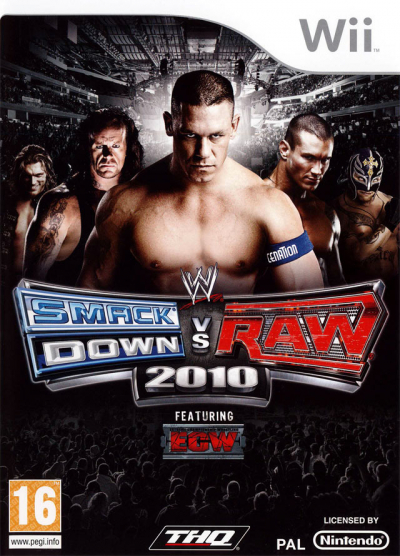 Pochette WWE SmackDown vs RAW 2010 version Wii