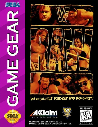 Pochette WWF Raw version GameGear