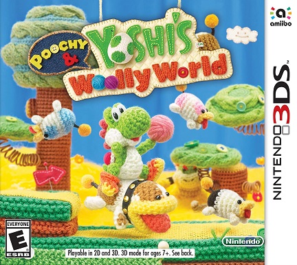 Pochette Poochy & Yoshi's Woolly World version 3DS