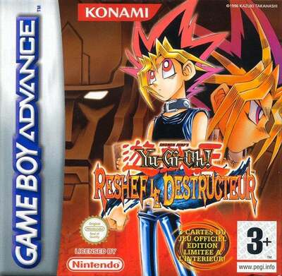 Pochette Yu-Gi-Oh! Reshef le Destructeur version GameBoy Advance