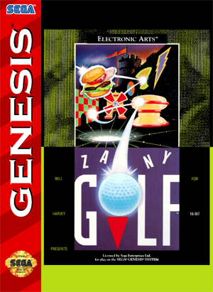 Pochette Zany Golf version Megadrive
