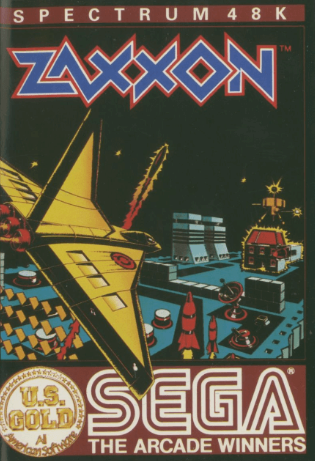 Pochette Zaxxon version ZX Spectrum