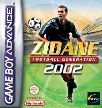 Pochette Zidane Football Generation 2002 version GameBoy Advance