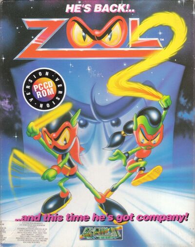 Pochette Zool 2 version PC MS-DOS