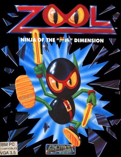 Pochette Zool version PC MS-DOS