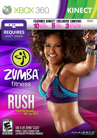 Pochette Zumba Fitness Rush version Xbox 360